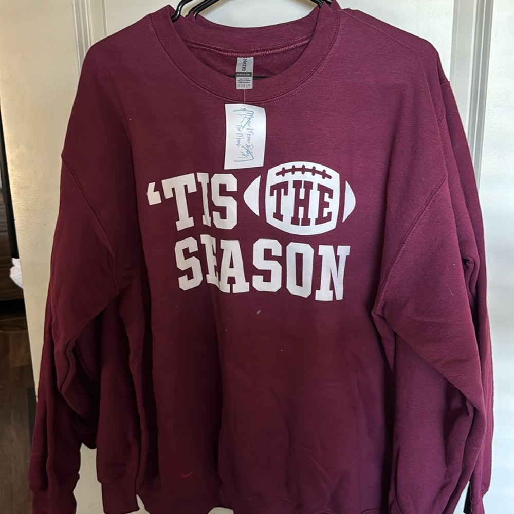 Maroon football sweatshirt